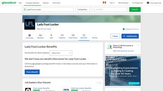 Lady Foot Locker Employee Benefits and Perks | Glassdoor.ca