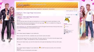 forum.ladypopular.com • View topic - Logging In - New Login Page ...