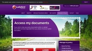 Access my documents - Ladybird Insurance