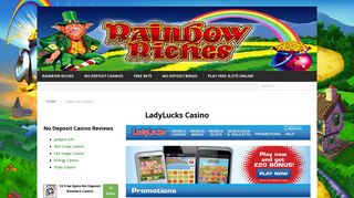 Lady Lucks Mobile Casino Review And £20 No Deposit Sign Up Bonus
