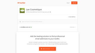 Lae Cosmetique - email addresses & email format • Hunter - Hunter.io