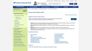 Business Online Banking - Lafayette Ambassador Bank
