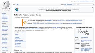 Lafayette Federal Credit Union - Wikipedia