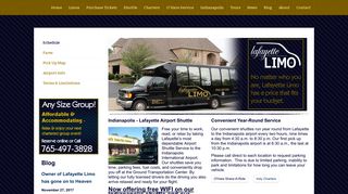 Airport Shuttle Hotel Shuttle Bus Schedule Bus ... - Lafayette Limo