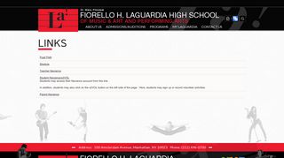 Links - Fiorello H. Laguardia High School Of Music & Art and ...
