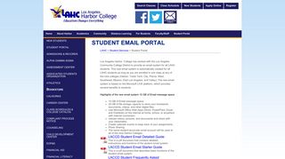 Student Portal - Los Angeles Harbor College