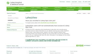 Lahey Hospital & Medical Center | LaheyView - Lahey Clinic