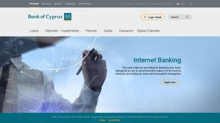 Bank of Cyprus - Internet Banking