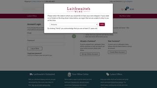 Log In - Laithwaite's Wine