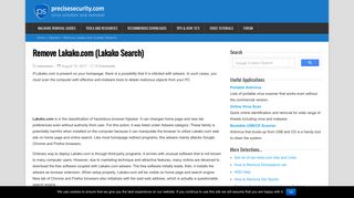 Remove Lakako.com (Lakako Search) - Virus Solution and Removal