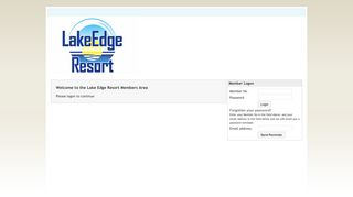 Member Logon - Lake Edge Resort - Work International