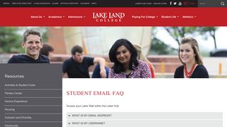 Student Email FAQ – Lake Land College