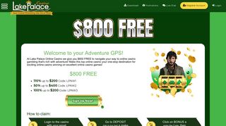 Lake Palace Online Casino: $800 FREE Welcome Offer