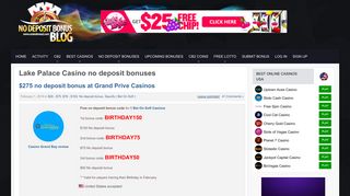 Lake Palace Casino no deposit bonus codes