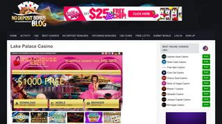 Lake Palace Casino - No deposit bonus Blog