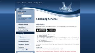 e-Banking Services - Lake Region Bank