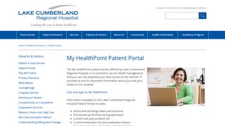 Patient Portal - Lake Cumberland Regional Hospital
