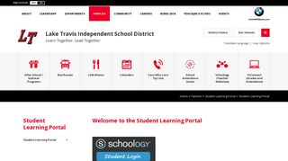 Student Learning Portal - Lake Travis ISD