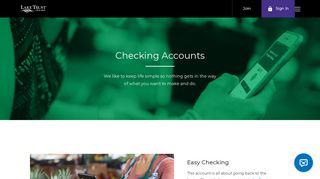 Personal Checking Accounts - Lake Trust Credit Union