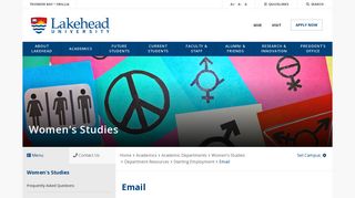 Email | Lakehead University