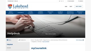 myCourselink | Lakehead University