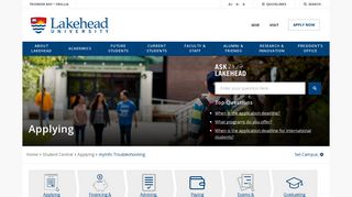 myInfo Troubleshooting | Lakehead University