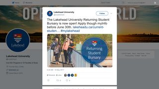 Lakehead University on Twitter: 