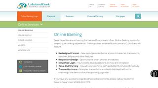 Online Banking | Lakeland Bank