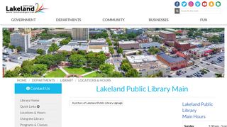 Lakeland Public Library Main | City of Lakeland