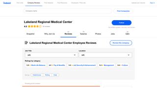Working at Lakeland Regional Medical Center: Employee Reviews ...