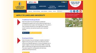 Lakeland University | Apply Online Today - Lakeland University