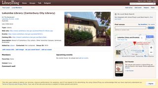 Lakemba Library (Canterbury City Library) in Lakemba, N.S.W. ...