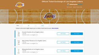 Los Angeles Lakers Tickets 2018-19 | NBA Official Resale Marketplace