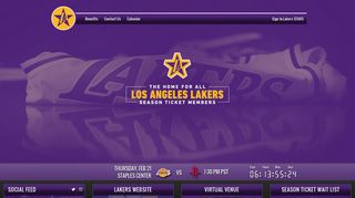 Official Los Angeles Lakers Season Ticket Portal™ by IOMEDIA™