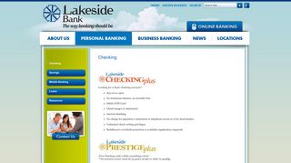Lakeside Bank | Personal Banking - Checking