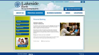 Lakeside Bank | Personal Banking