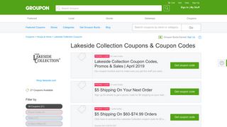 $10 off Lakeside Collection Coupons, Promo Codes & Deals 2019 ...