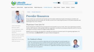 Provider Resources - Lakeside Medical Group