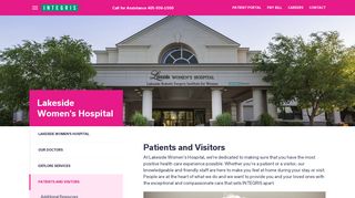 Patients and Visitors | INTEGRIS - Lakeside Women's Hospital
