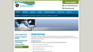 Mobile Banking - Lake View Credit UnionLake View Credit Union