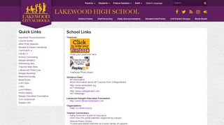 Links - Lakewood High School - Lakewood City Schools