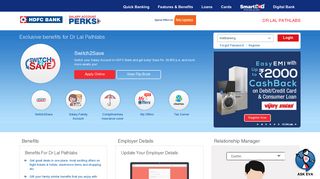 HDFC Bank - Corporate Microsite - Dr Lal Pathlabs