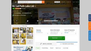 Dr. Lal Path Labs Ltd - Justdial