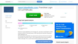 Access report.lalpathlabs.com. Franchise Login | Dr Lal PathLabs