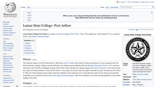 Lamar State College–Port Arthur - Wikipedia