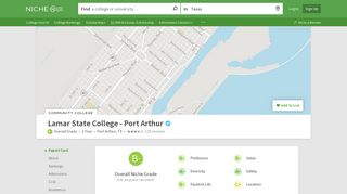 Lamar State College - Port Arthur - Niche