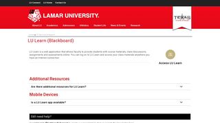 LU Learn - Lamar University
