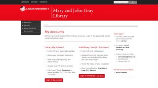 My Accounts - Lamar University