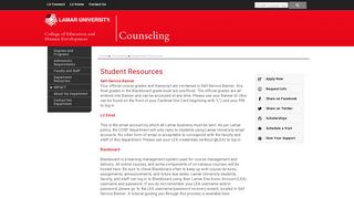Student Resources - Lamar University