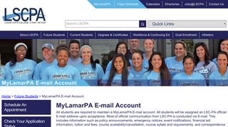 LSCPA - MyLamarPA E-mail Account - Lamar State College-Port Arthur